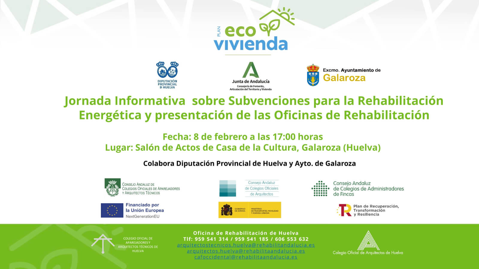 JORNADAS OFICINAS DE REHABILITACION GALAROZA Y CUMBRES MAYORES